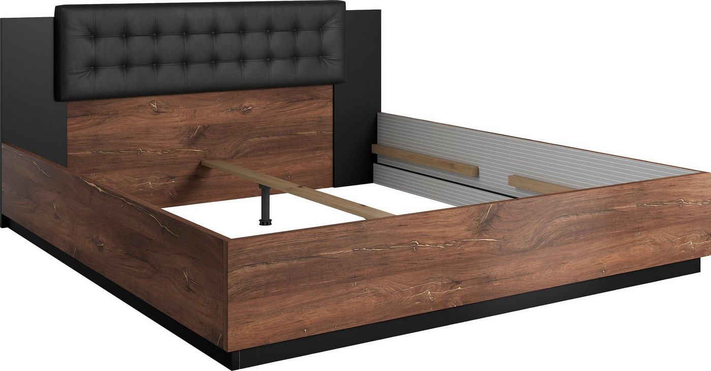 Home affaire Bett Sigma, Doppelbett in zwei Breiten mit gepolstertem Kopfteil – Bild 2 von 5