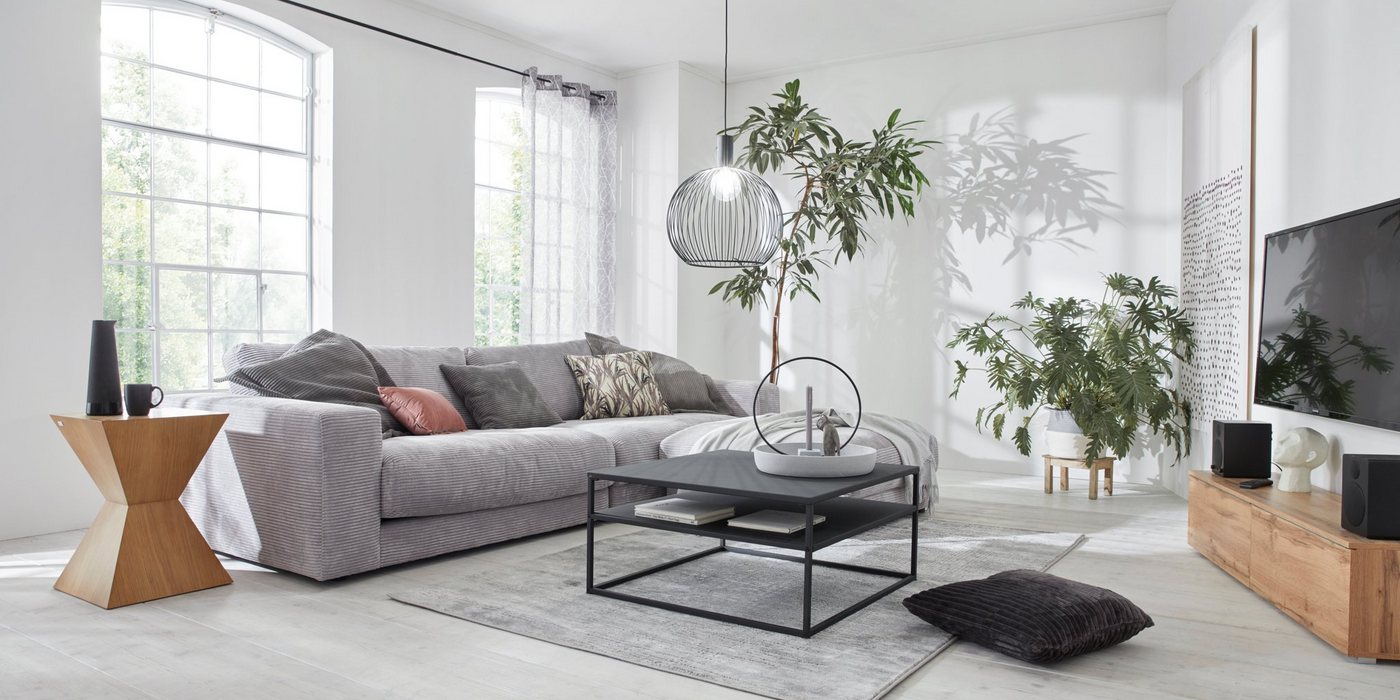 Home affaire Big-Sofa Enisa, bequeme, legere Polsterung B/T/H: 290/127/85 cm, Mega Sofa, Zeitloses und stylisches Loungemöbel, in Fein- und Breitcord – Bild 2 von 5