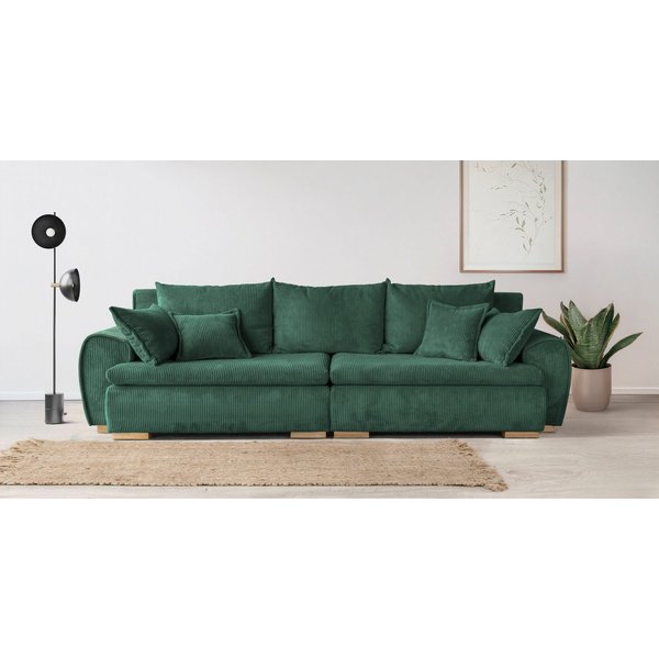 Home affaire Big-Sofa Katja, B: 275 cm - OTTO. Verlässliche Qualität., Mega-Sofa mit 4 Zierkissen