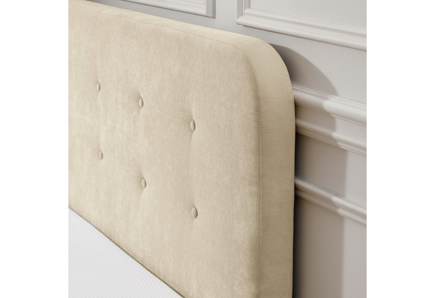 Home affaire Boxbett AMRUM, Polsterbett mit Bettkasten, inkl. Taschenfederkernmatratze H3, mit Kaltschaumtopper, Chenille-Bezug, 120x200 & 180x200 cm – Bild 5 von 5