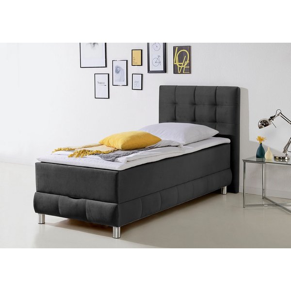 Home affaire Boxbett Vaasa, inkl. Bettkasten & Topper, XXL-Ausführung, Überlänge 220 cm