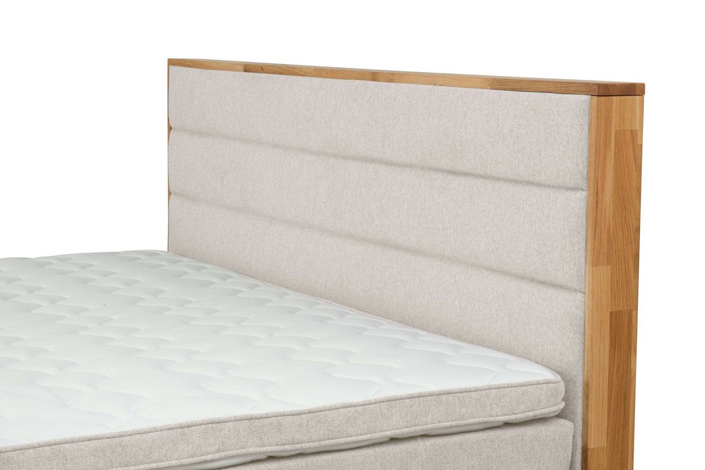 Home affaire Boxspringbett Evelina, Doppelbett, Polsterbett, Komfortbett, 160 & 180 cm, inkl. 6 cm Topper, zwei Bettkästen, Taschen-Federkernmatratze in H3 – Bild 5 von 5