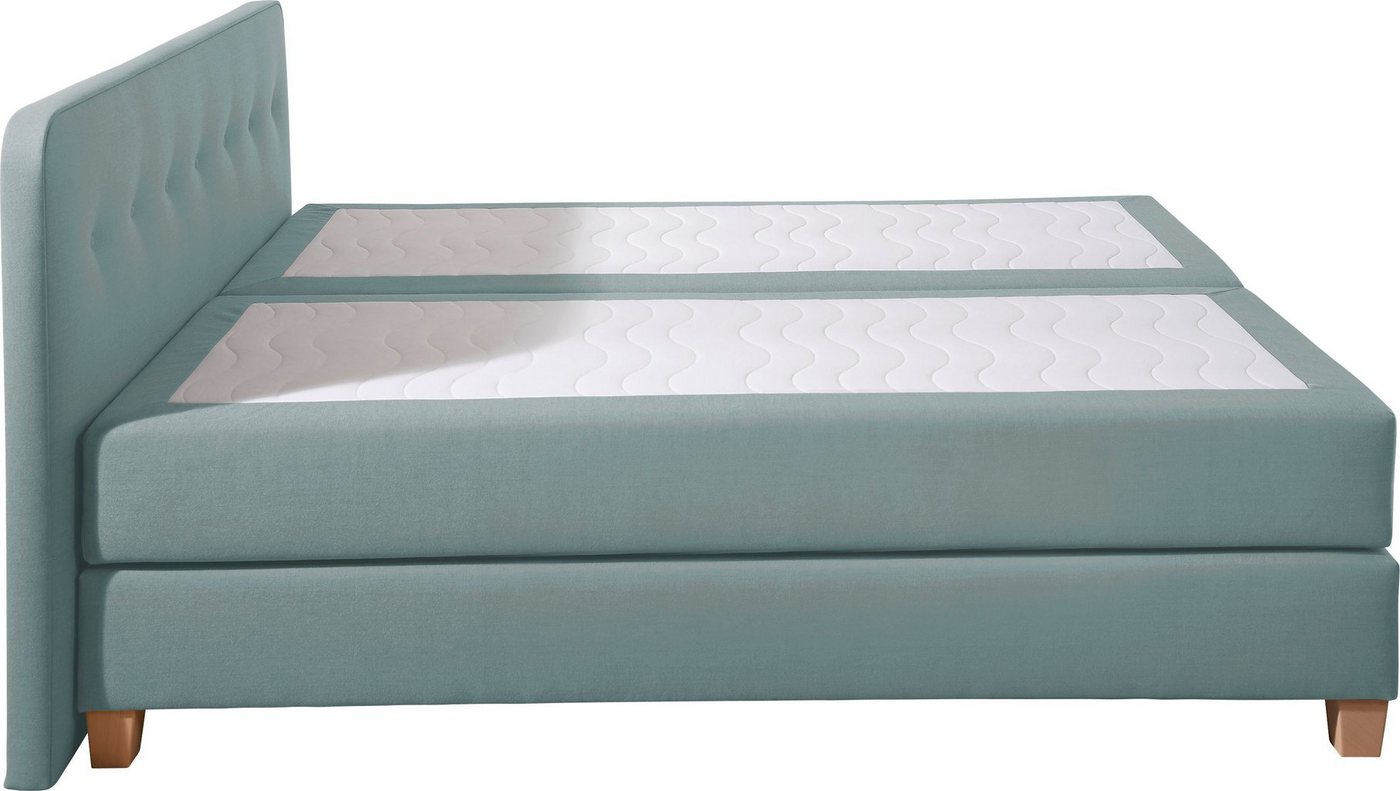 Home affaire Boxspringbett Fargo, inkl. Topper, in 3 Matratzenarten, in Samt- oder Strukturstoff – Bild 5 von 5
