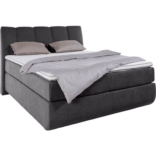 Home affaire Boxspringbett Océane, Bodenfrei- wirkt freischwebend, verschiedene Härtegrade (auch H4)