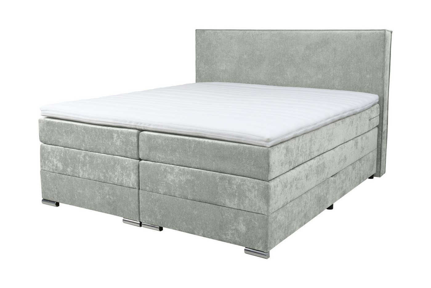 Home affaire Boxspringbett Romeo, Doppel- & Polsterbett, Federkernbett, Komfortbett, 160, 180 cm, inkl. 6 cm Topper, zwei Bettkästen, Taschen-Federkernmatratze  – Bild 2 von 5