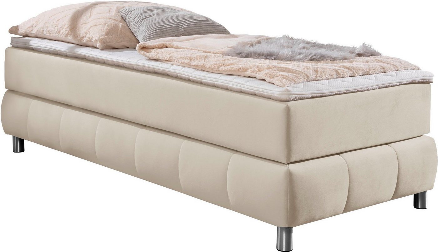 Home affaire Boxspringbett Salo, Ohne Kopfteil, inkl. Topper, auch in Überlänge 220 cm – Bild 2 von 5