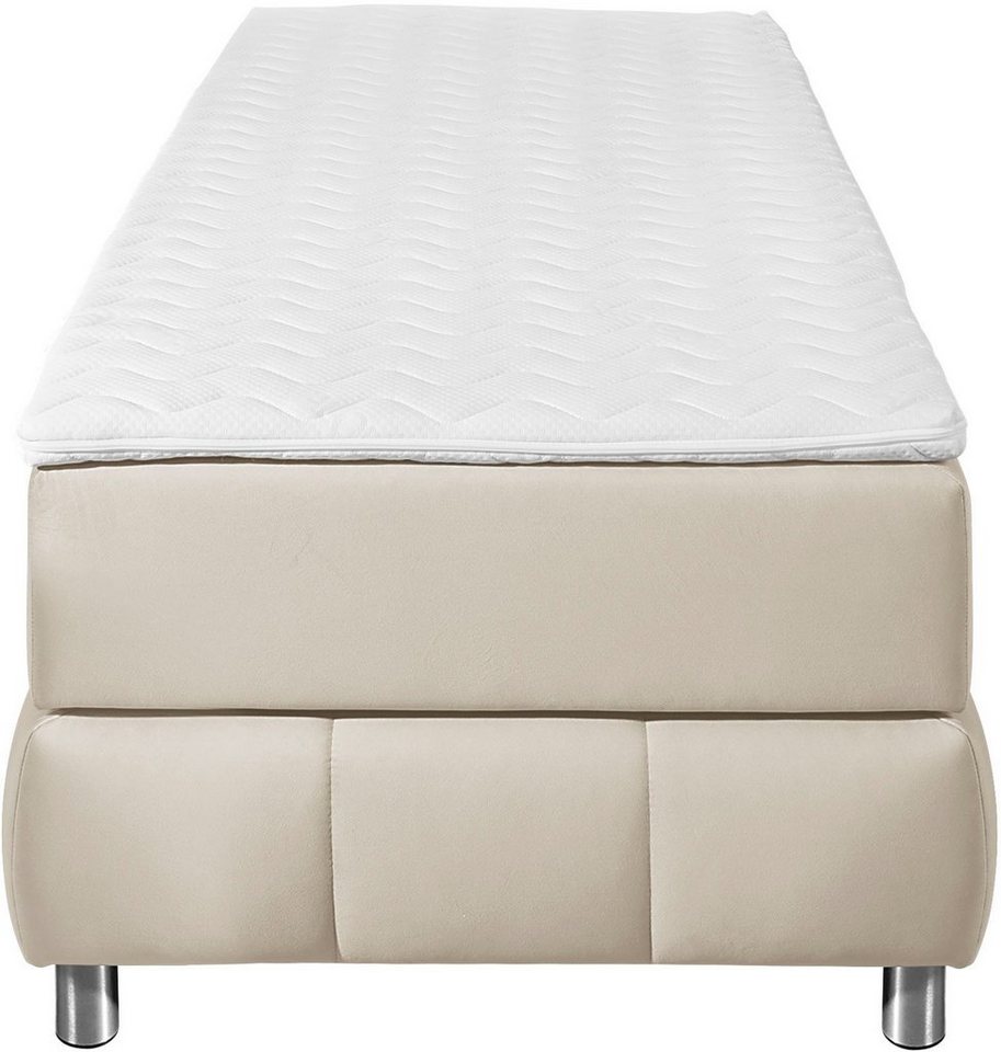 Home affaire Boxspringbett Salo, Ohne Kopfteil, inkl. Topper, auch in Überlänge 220 cm – Bild 3 von 5