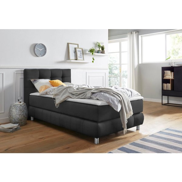 Home affaire Boxspringbett Salo, incl. Topper, 6 Breiten, 2 Härtegrade, TFK auch in Härtegrad 4