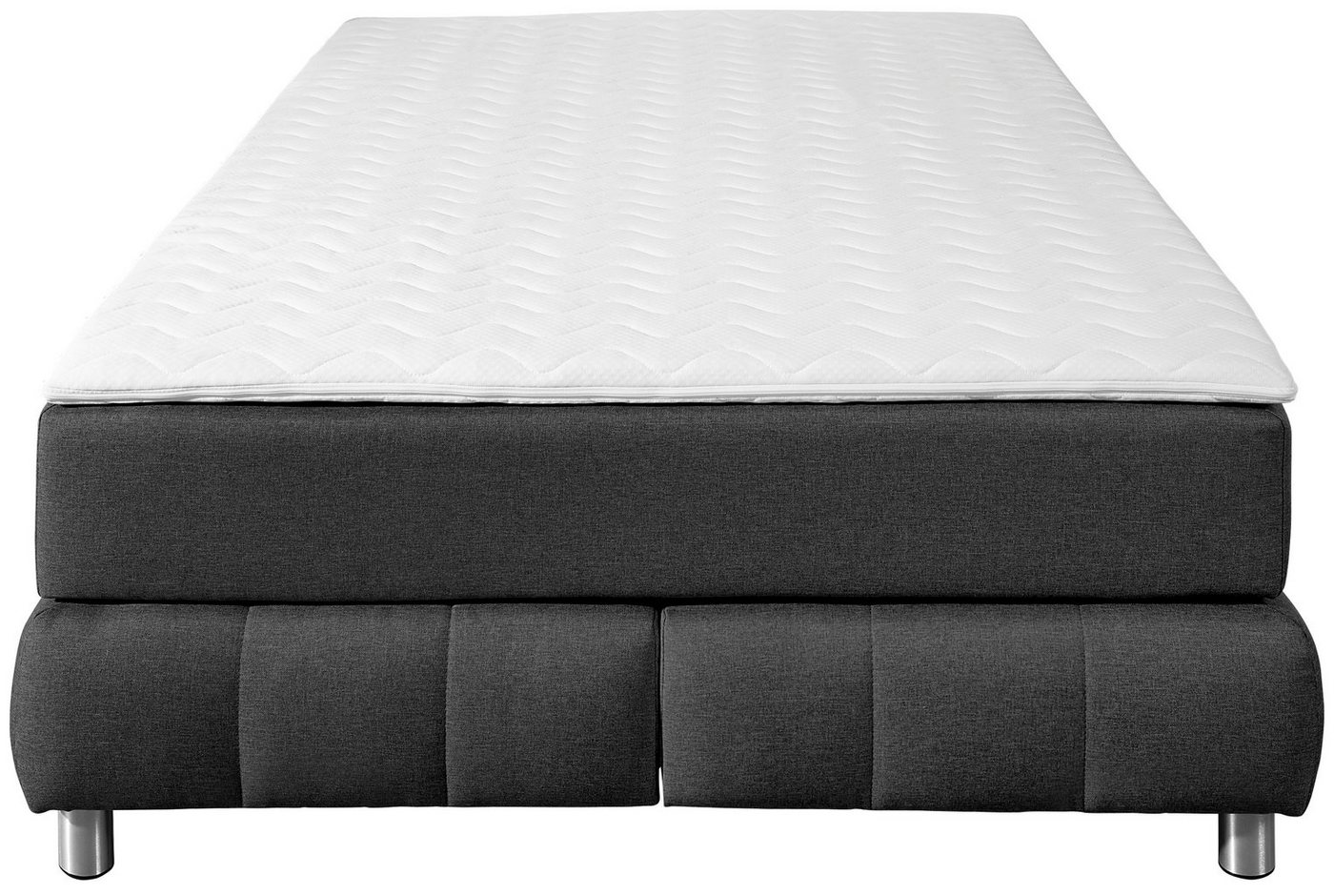 Home affaire Boxspringbett Salo, Ohne Kopfteil, inkl. Topper, auch in Überlänge 220 cm – Bild 3 von 5