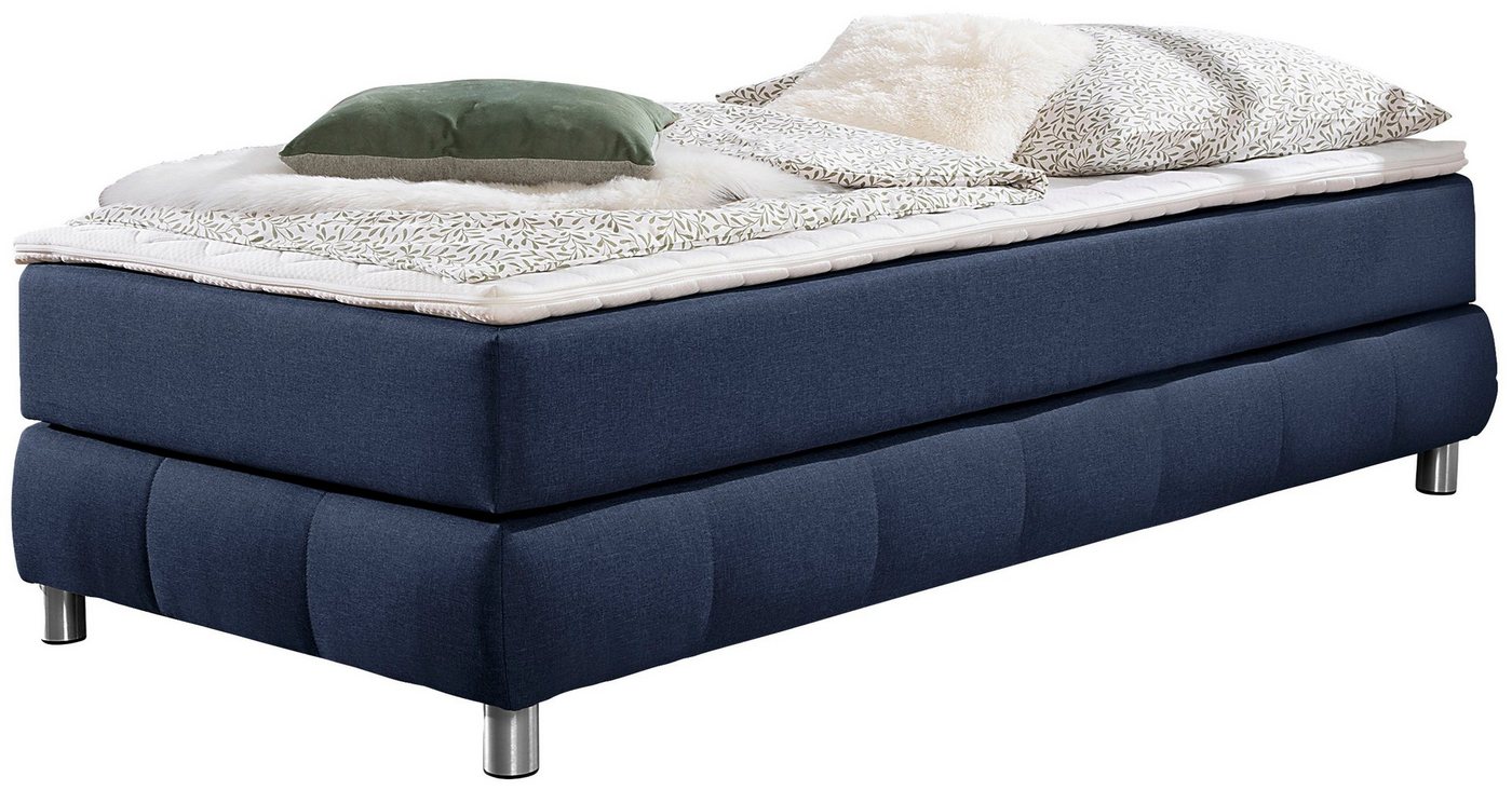 Home affaire Boxspringbett Salo, Ohne Kopfteil, inkl. Topper, auch in Überlänge 220 cm – Bild 2 von 5