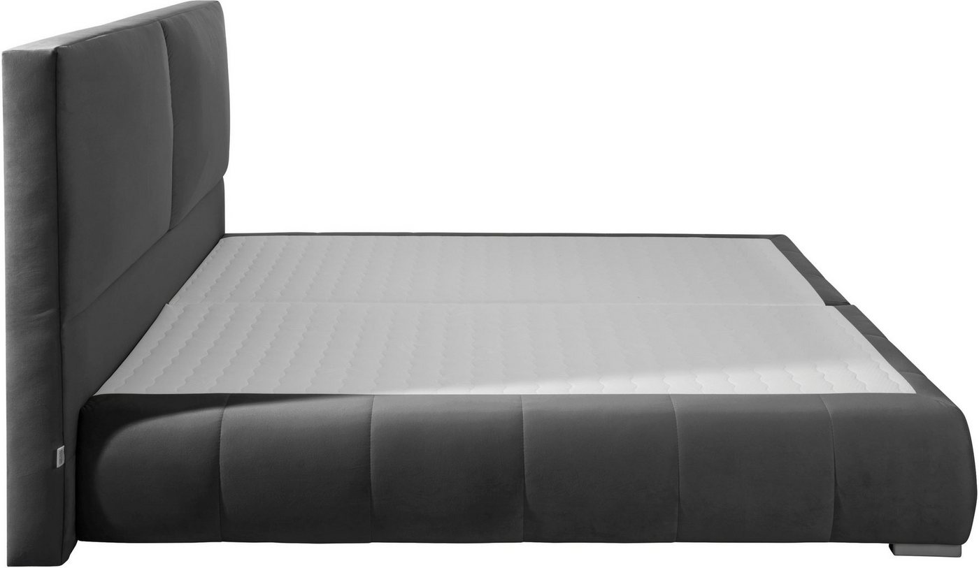 Home affaire Boxspringbett Wehma, inkl. Topper in 3 verschiedenen Matratzen, auch in Samtstoff – Bild 4 von 5