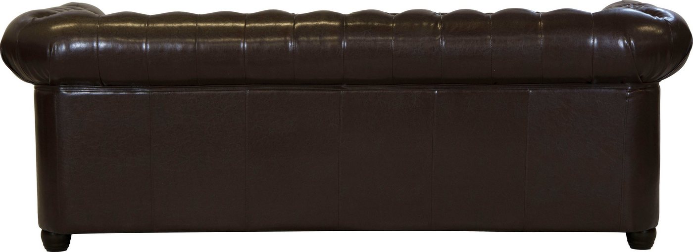 Home affaire Chesterfield-Sofa Rysum, Chesterfield-Optik, in 2 Bezugsqualitäten, 2 Ausf. schnell lieferbar – Bild 4 von 5