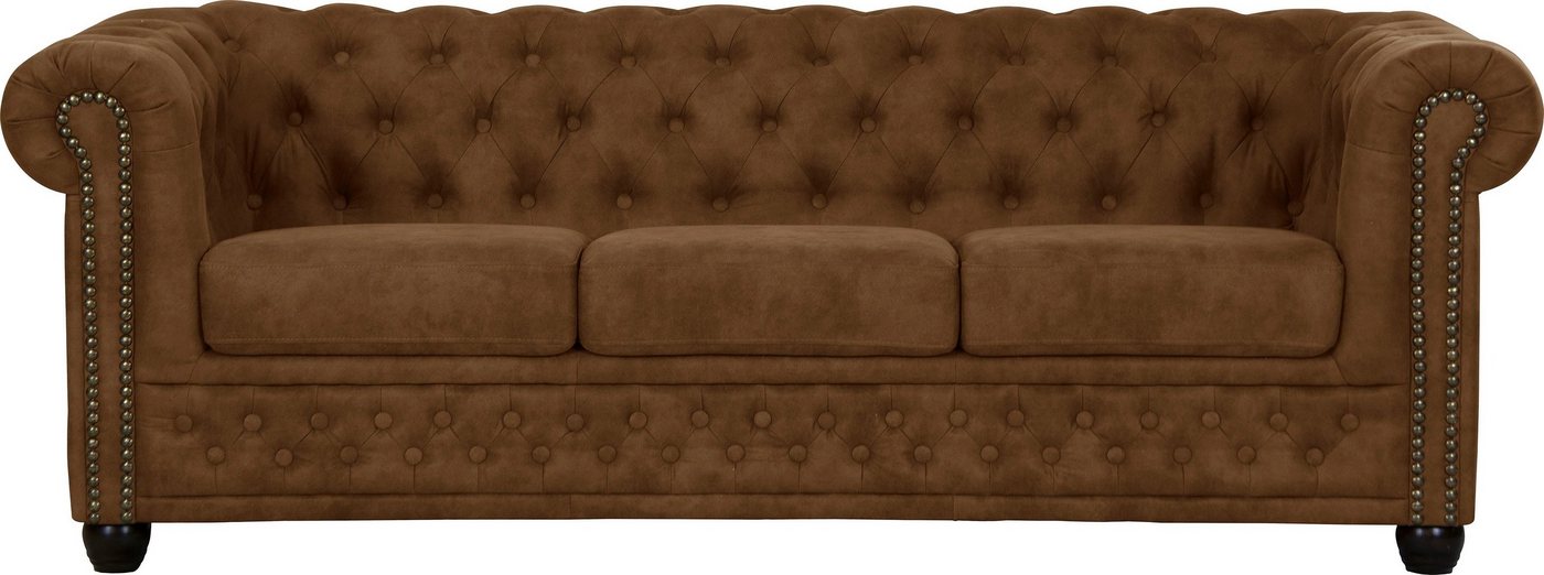 Home affaire Chesterfield-Sofa Rysum, Chesterfield-Optik, in 2 Bezugsqualitäten, 2 Ausf. schnell lieferbar – Bild 2 von 5
