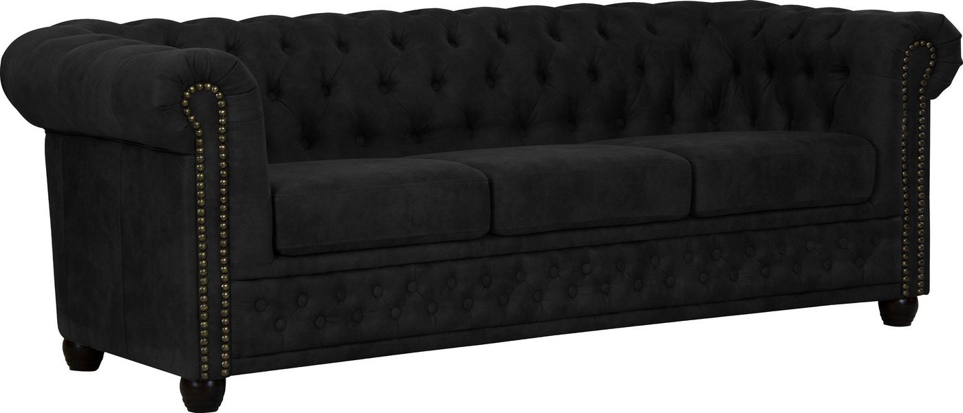 Home affaire Chesterfield-Sofa Rysum, Chesterfield-Optik, in 2 Bezugsqualitäten, 2 Ausf. schnell lieferbar – Bild 3 von 5