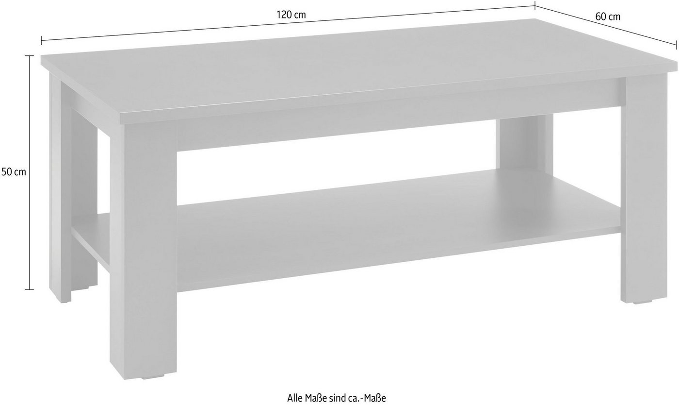 Home affaire Couchtisch Ascot, Breite ca. 120 cm – Bild 4 von 5