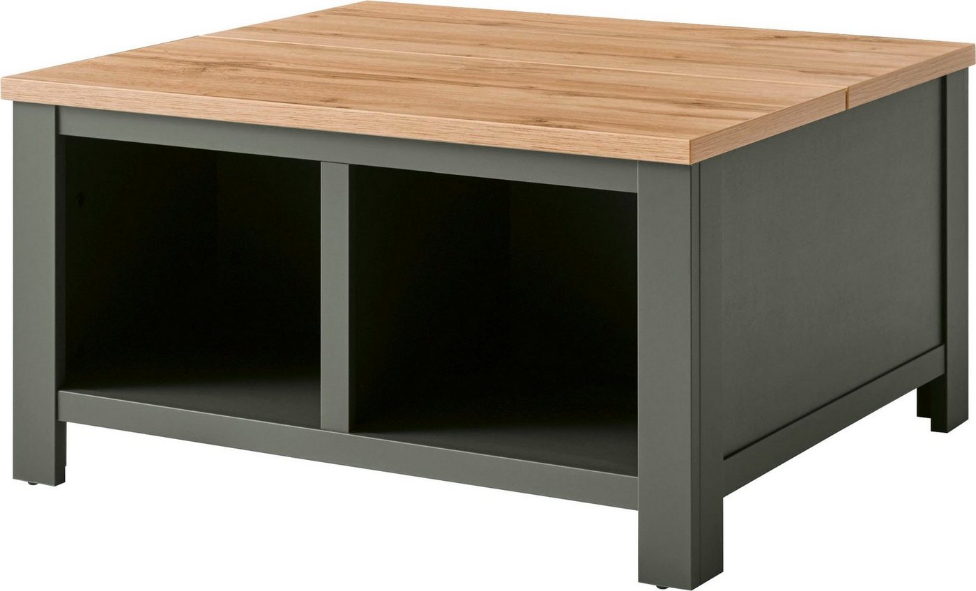 Home affaire Couchtisch Cambridge, Beistelltisch, Wohnzimmertisch, Sofatisch, Tisch, Landhausstil, mit offenen Fächern und Stauraumfach, 93 cm breit – Bild 2 von 5