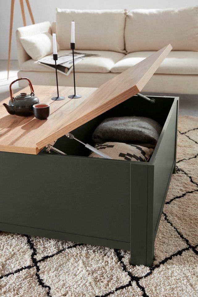 Home affaire Couchtisch Cambridge, Beistelltisch, Wohnzimmertisch, Sofatisch, Tisch, Landhausstil, mit offenen Fächern und Stauraumfach, 93 cm breit – Bild 5 von 5