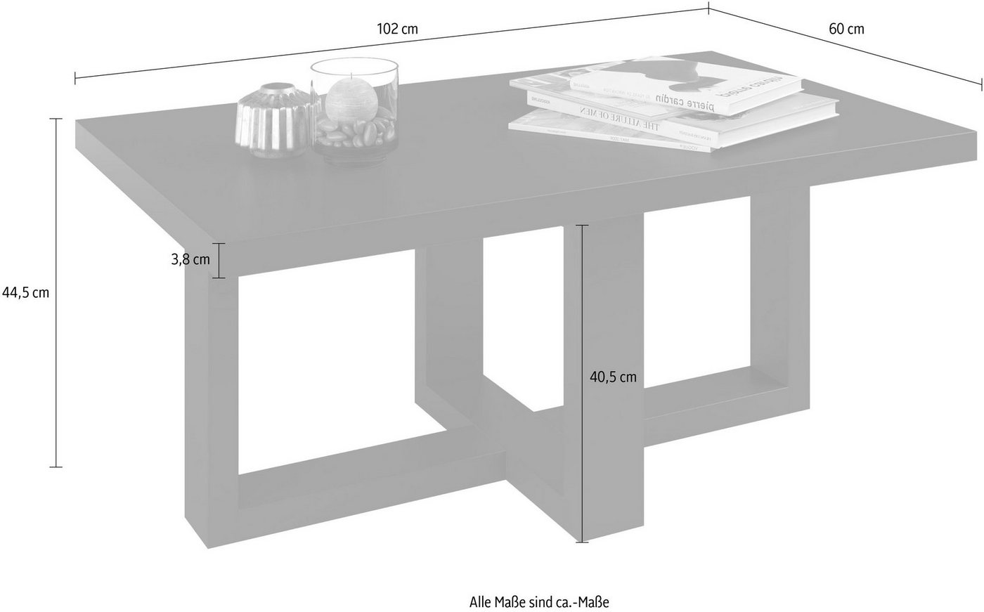 Home affaire Couchtisch Eko, Breite 75cm bzw. 102cm – Bild 3 von 4