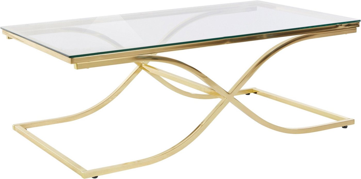 Home affaire Couchtisch (Glastisch, OTTOs Choice), Maße (B/T/H): (120/70/42), Gestell in Gold-Optik – Bild 2 von 5