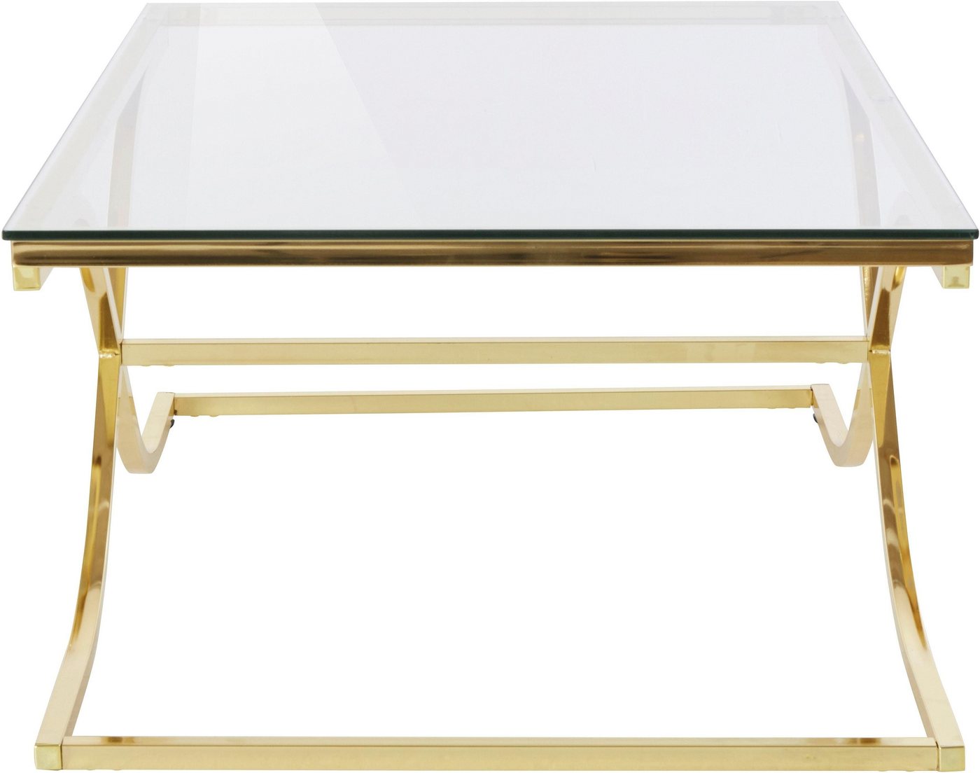 Home affaire Couchtisch (Glastisch, OTTOs Choice), Maße (B/T/H): (120/70/42), Gestell in Gold-Optik – Bild 3 von 5
