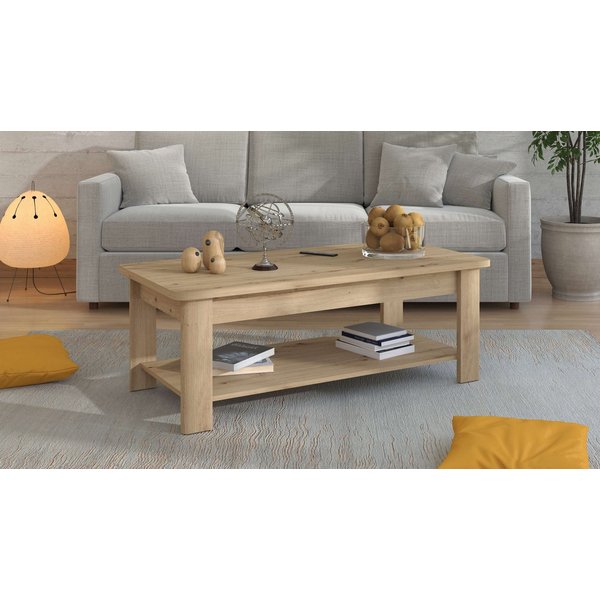 Home affaire Couchtisch Jersey Kaffeetisch, 124 cm, in trendigen Farben, modern, Eleganter Couchtisch, zeitloses Design, mit eine Ablagebode