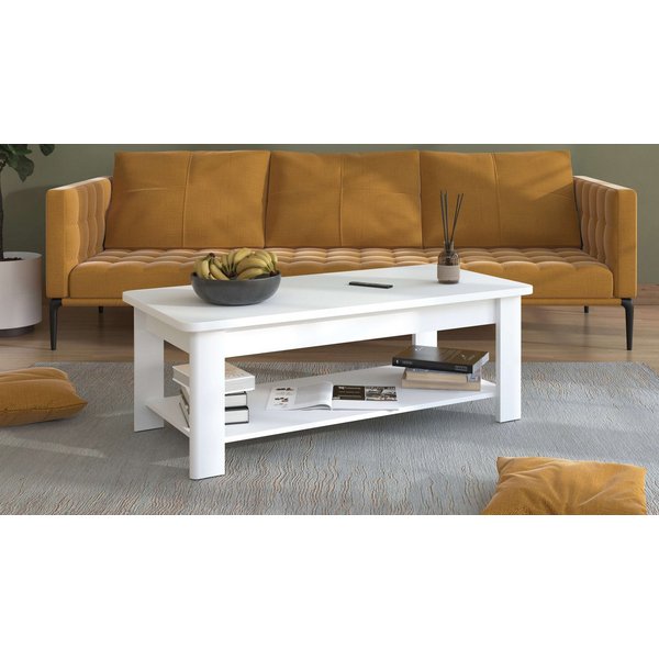 Home affaire Couchtisch Jersey Kaffeetisch, 124 cm, in trendigen Farben, modern, Eleganter Couchtisch, zeitloses Design, mit eine Ablagebode