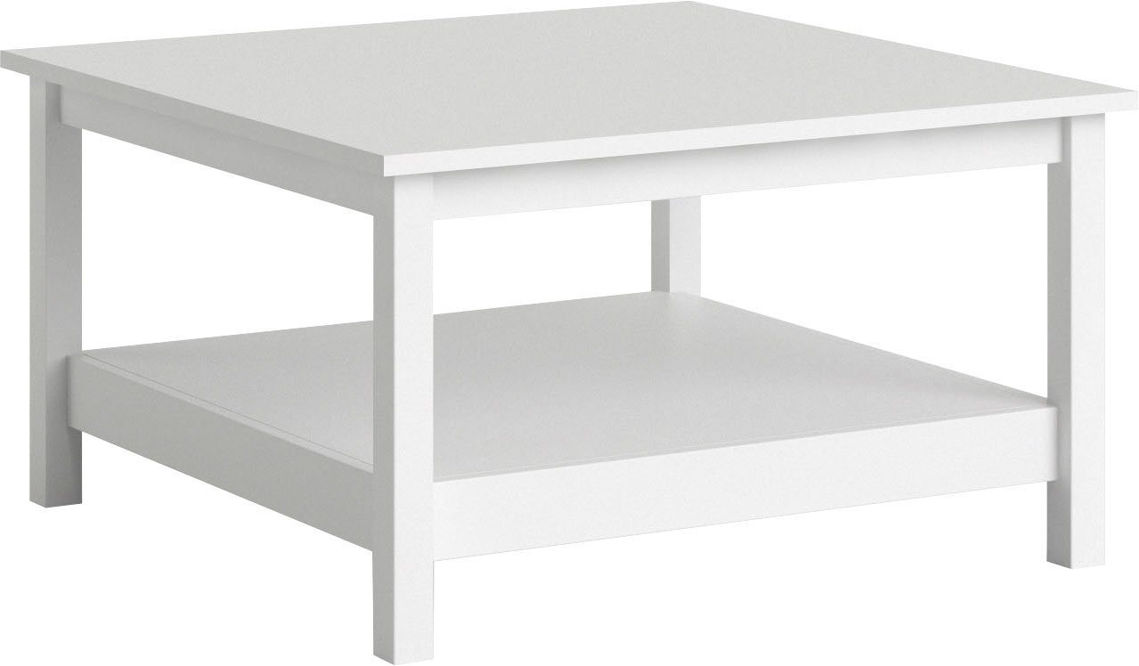 Home affaire Couchtisch Madrid, Beistelltisch, Sofatisch, Kaffeetisch, Wohnzimmertisch, Coffee Table mit zusätzlicher Ablage, Maße B/T/H 81 x 81 x 45 cm – Bild 2 von 5