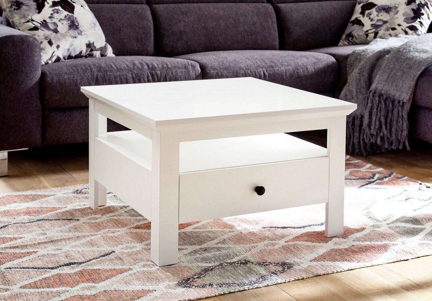 Home affaire Couchtisch Örebro, Couchtisch mit Schubkasten & Vollauszug - (B/T/H) 70/70/46 cm – Bild 3 von 5