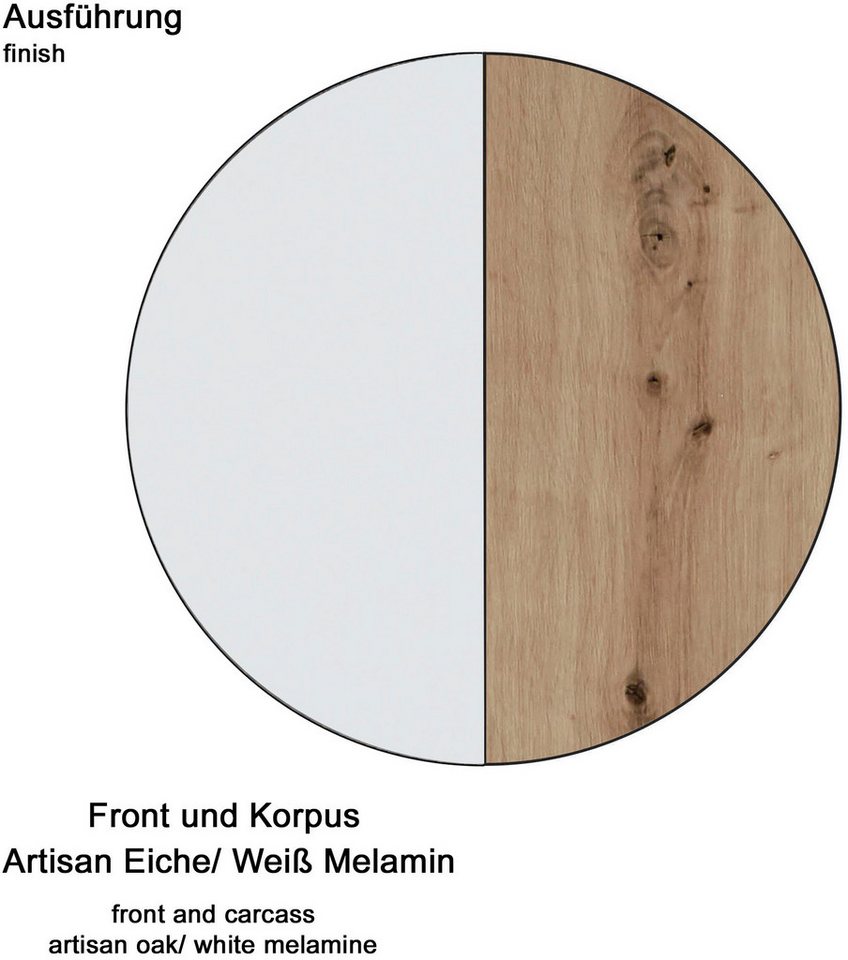 Home affaire Couchtisch Ulm, Couchtisch mit Schublade & offenem Fach - (B/T/H) 70/70/46 cm – Bild 3 von 5