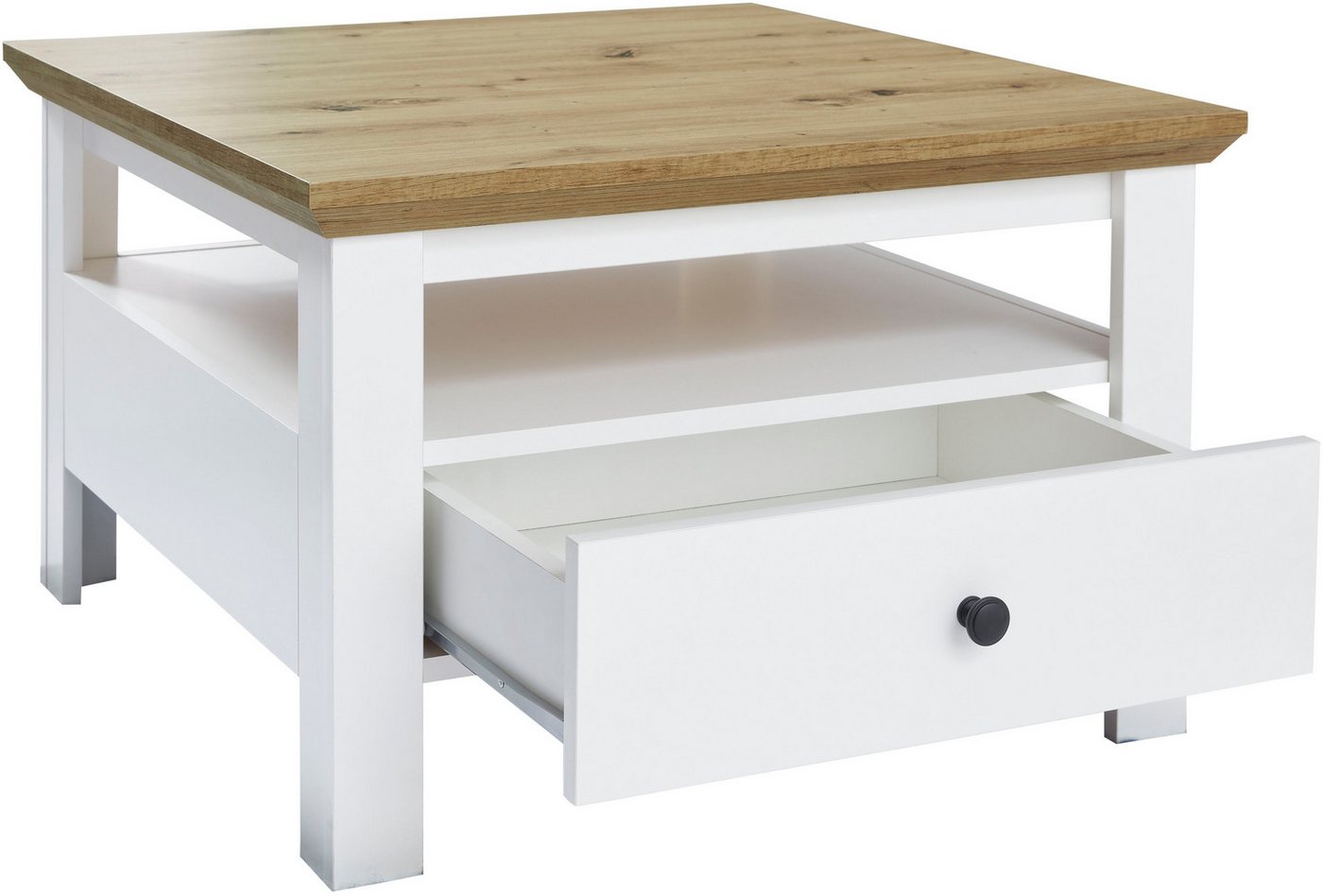 Home affaire Couchtisch Ulm, Couchtisch mit Schublade & offenem Fach - (B/T/H) 70/70/46 cm – Bild 4 von 5