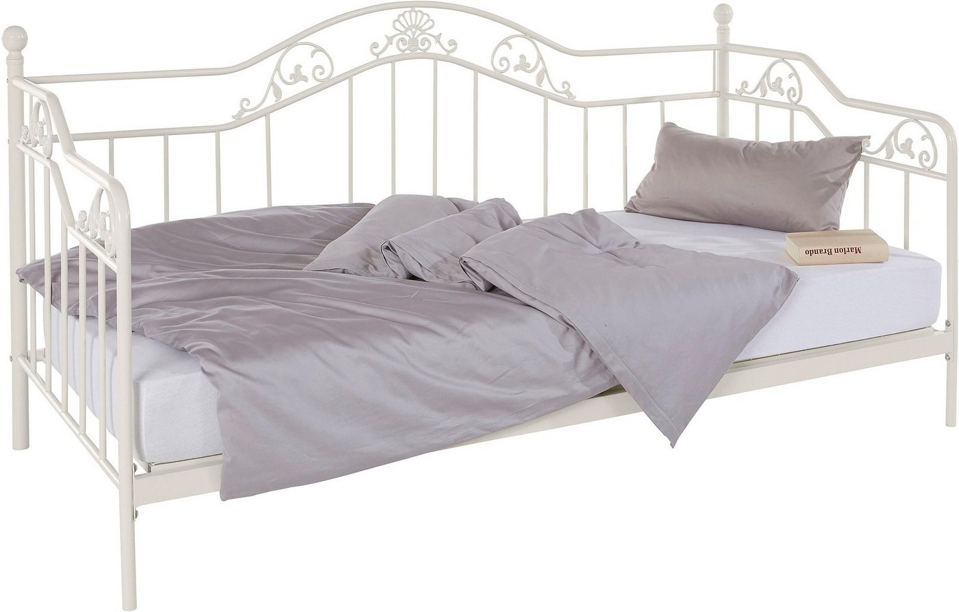 Home affaire Daybett, mit aufwendigen Verzierungen, inklusive Lattenrost aus Metall – Bild 2 von 5