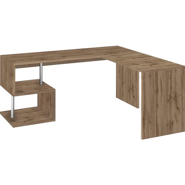 Home affaire Eckschreibtisch Esse, Schreibtisch im modernen Design, mit oder ohne Monitoraufsatz Breite 180/160 cm, "Made in Italy"