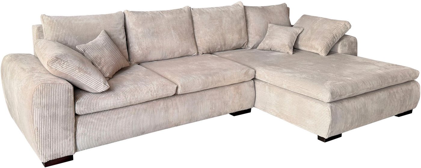 Home affaire Ecksofa Cara Mia L-Form, B: 325 cm, XXL-Sofa mit 4 Zierkissen, mit Schlaffunktion & Bettkasten, Liegefl. 145x270 cm – Bild 2 von 5