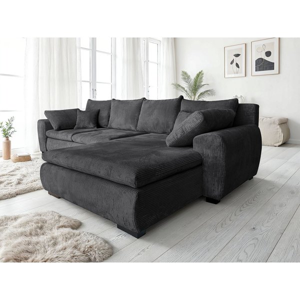 Home affaire Ecksofa Cara Mia L-Form, B: 325 cm, XXL-Sofa mit 4 Zierkissen, optional Schlaffunktion & Bettkasten, Liegefl. 145x270 cm