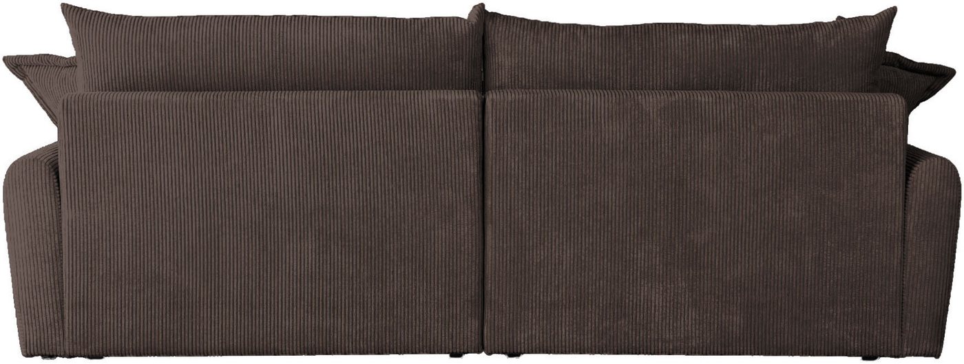 Home affaire Ecksofa Finca XXL L-Form, B: 247 cm, 4 Zierkissen, Mega-Sofa, in Cord oder Chenille-Struktur, Federkern – Bild 5 von 5