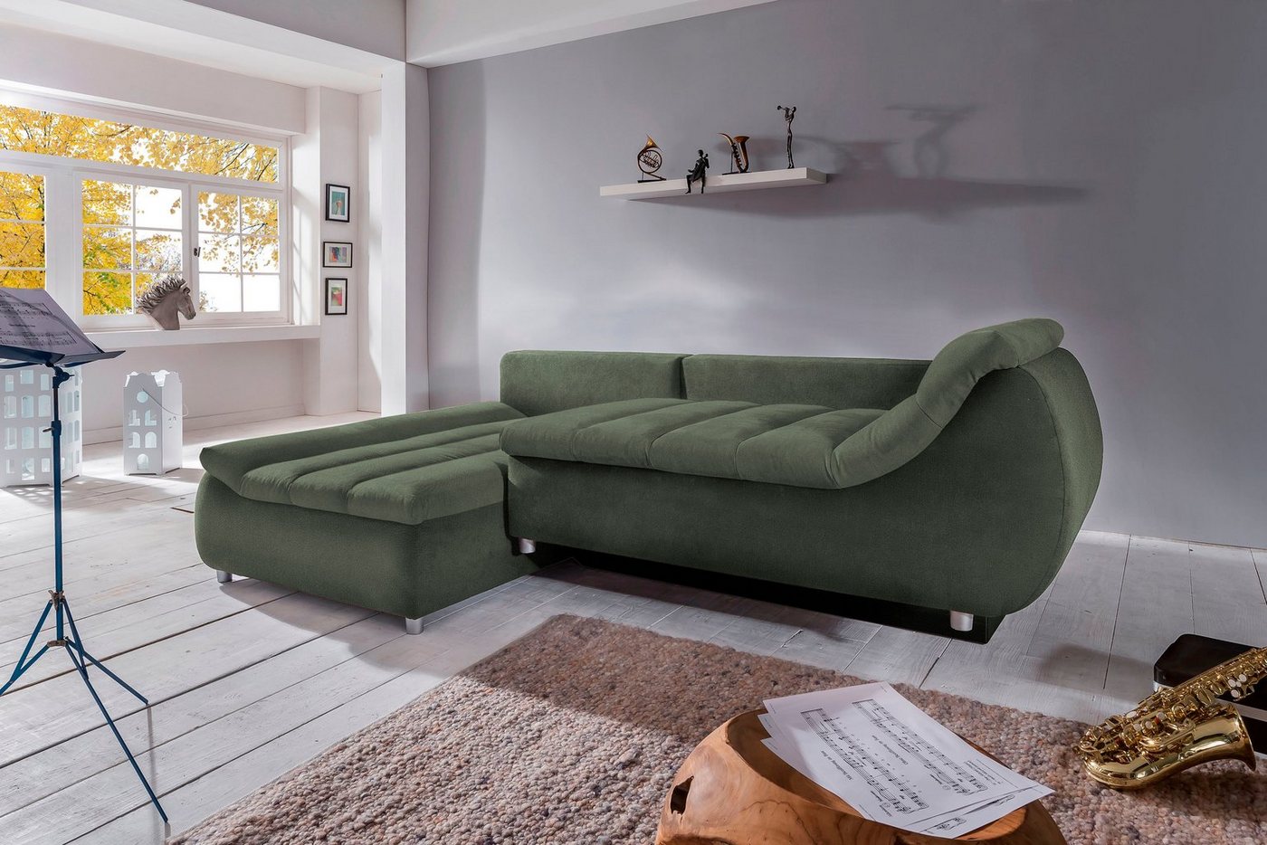 Home affaire Ecksofa Imola, bequem, aktuelle Steppung im Sitz, L-Form, Breite 270cm, wahlweise mit Bettfunktion – Bild 2 von 5