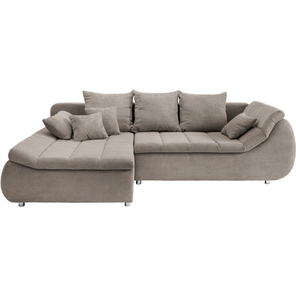 Home affaire Ecksofa Imola, bequem, aktuelle Steppung im Sitz, L-Form, Breite 270cm, wahlweise mit Bettfunktion