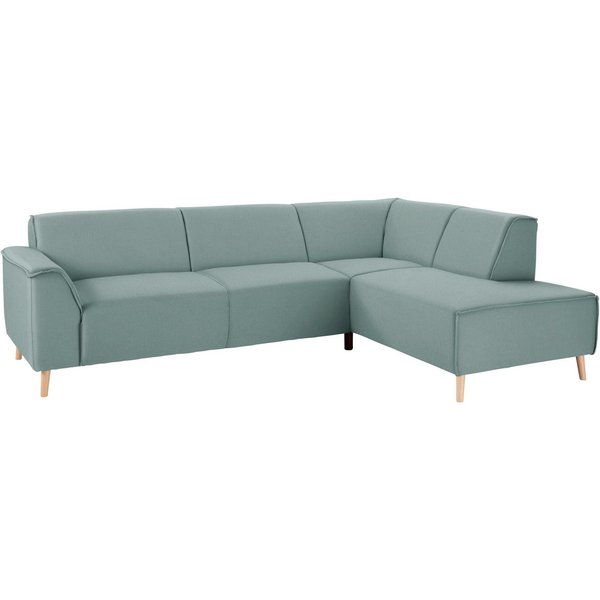 Home affaire Ecksofa Janek Scandic Design, elegant und zeitlos, L-Form, mit Federkern und Keder in scandinavischem Design