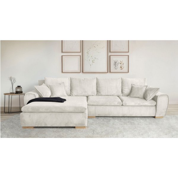 Home affaire Ecksofa Katja L-Form, B: 325 cm - OTTO. Verlässliche Qualität., Schlaffunktion, Bettkasten & 4 Zierkissen