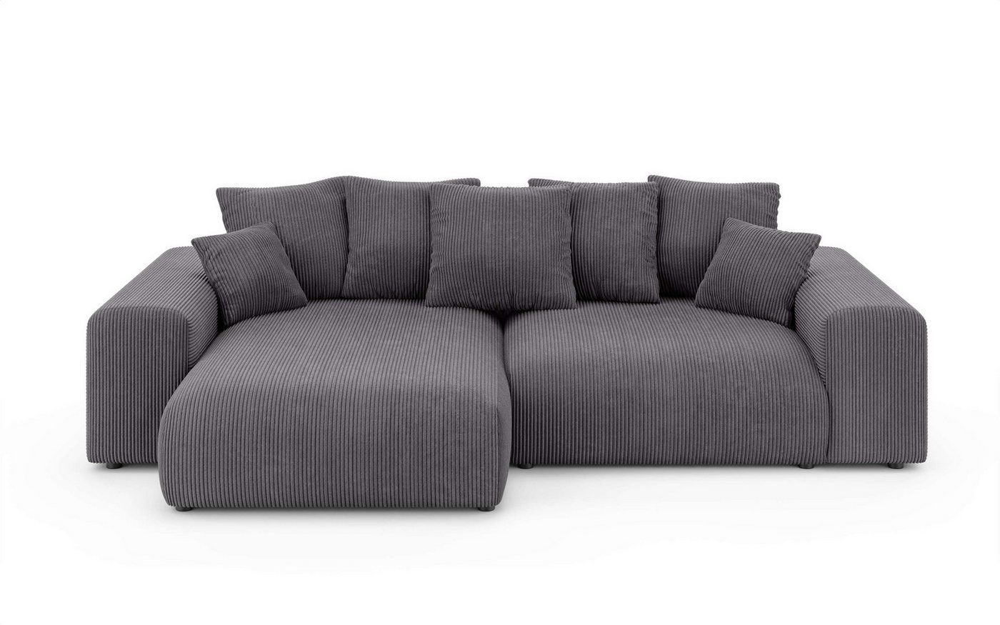 Home affaire Ecksofa LAKESIDE mit Bettfunktion und Bettkasten, B/T/H 257/166/84 cm, L-Form, Recamiere beidseitig montierbar, mit Wellenunterfederung – Bild 2 von 5