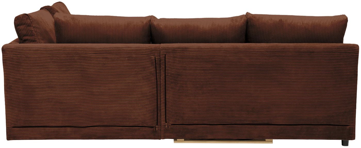 Home affaire Ecksofa Night & Day L-Form, B: 316 cm mit Dauer-Schlaffunktion 180x200 cm, Set: Sofa & Hocker, Schlaffunktion, Bettkasten & Kissen, Boxspringbett – Bild 4 von 5