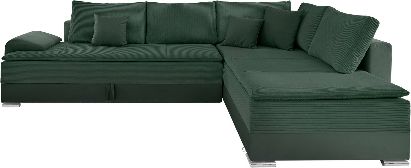 Home affaire Ecksofa Night & Day L-Form, B: 324 cm, Dauer-Schlaffunktion und Armlehne, Schlaffunktion & Bettkasten, Boxspringbett 180x200 cm – Bild 2 von 5