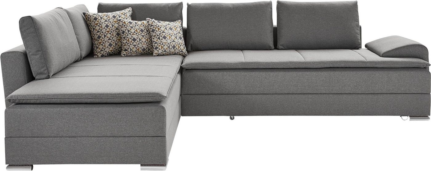Home affaire Ecksofa Night & Day L-Form, B: 324 cm, Dauer-Schlaffunktion und Armlehne, Schlaffunktion & Bettkasten, Boxspringbett 180x200 cm – Bild 2 von 5