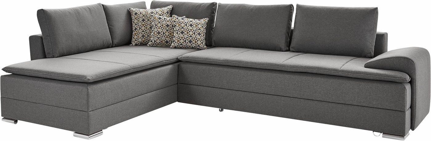 Home affaire Ecksofa Night & Day L-Form, B: 324 cm, Dauer-Schlaffunktion und Armlehne, Schlaffunktion & Bettkasten, Boxspringbett 180x200 cm – Bild 4 von 5