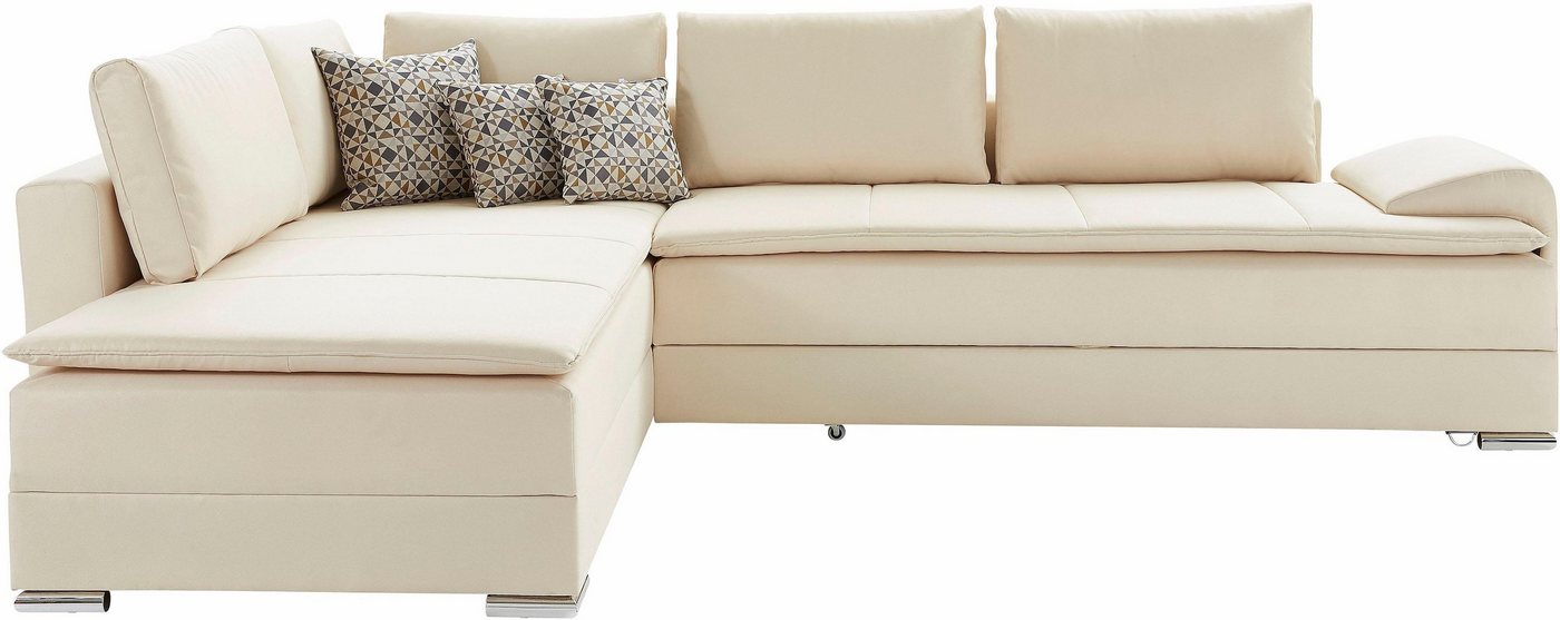 Home affaire Ecksofa Night & Day L-Form, B: 324 cm, Dauer-Schlaffunktion und Armlehne, Schlaffunktion & Bettkasten, Boxspringbett 180x200 cm – Bild 2 von 5