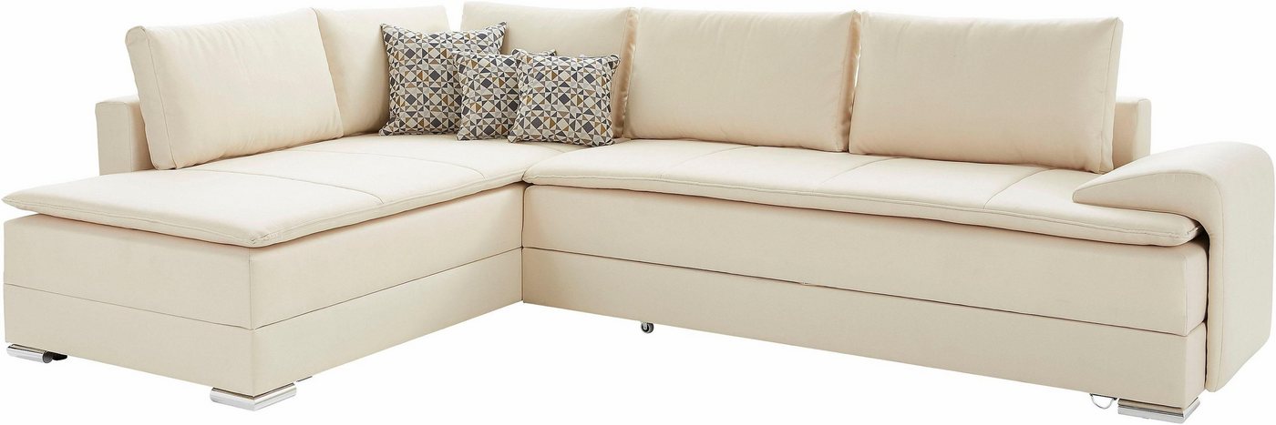 Home affaire Ecksofa Night & Day L-Form, B: 324 cm, Dauer-Schlaffunktion und Armlehne, Schlaffunktion & Bettkasten, Boxspringbett 180x200 cm – Bild 4 von 5