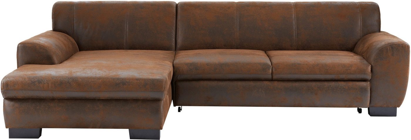 Home affaire Ecksofa Nika zeitlos und elegant, L-Form, wahlweise mit Bettfunktion, auch in Cord – Bild 2 von 5
