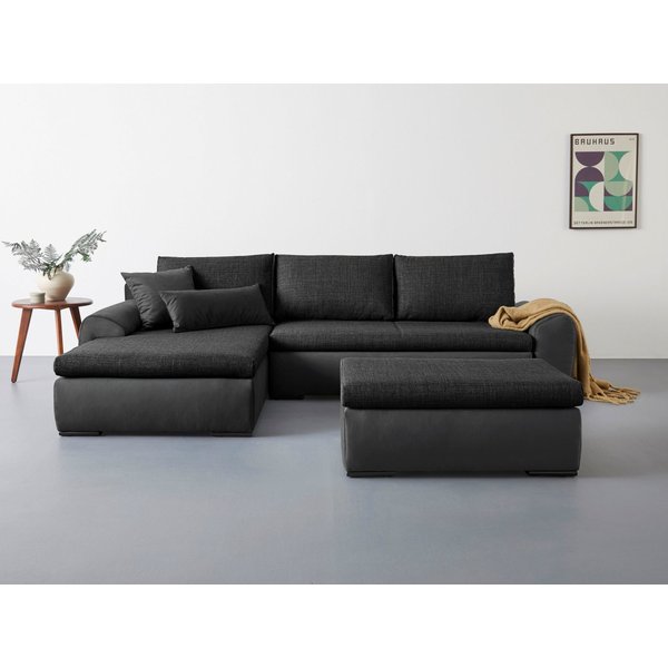 Home affaire Ecksofa Win L-Form, B: 285 cm - OTTO. Verlässliche Qualität., 2 Zierkissen, optional Schlaffunktion & Bettkasten