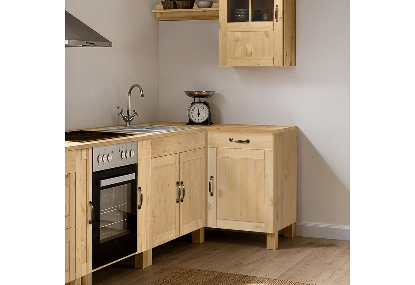 Home affaire Eckunterschrank Alby Breite 110 cm, 1 Tür und 1 Schublade – Bild 2 von 5