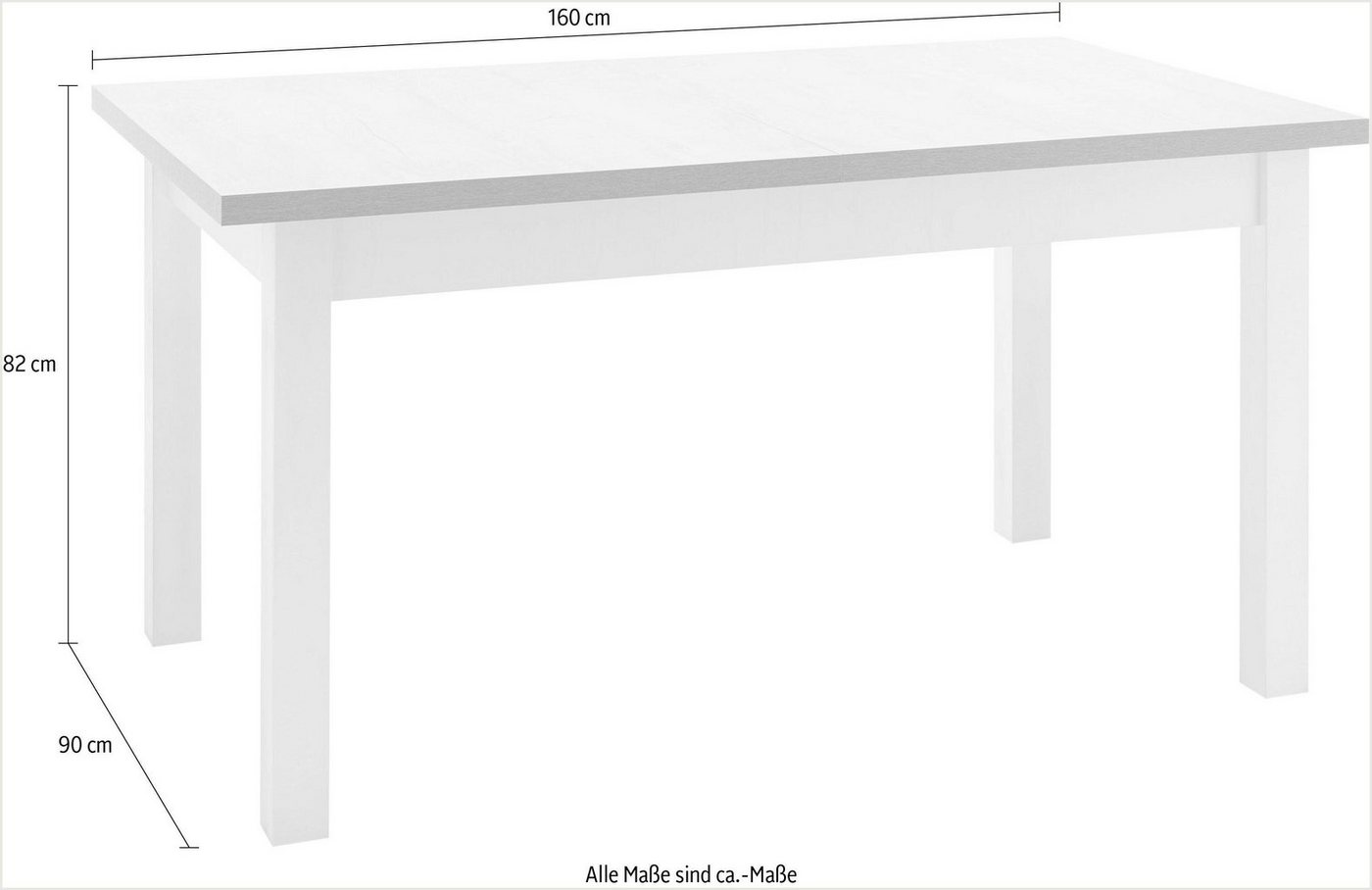 Home affaire Esstisch Beauvais, Breite ca. 160 cm – Bild 5 von 5
